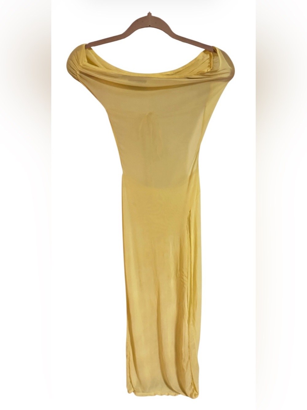 White Fox Sea Salt Sweet Maxi Dress Lemon XS